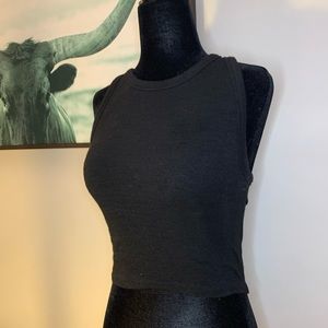 Wilfred Black Knit Crop Top